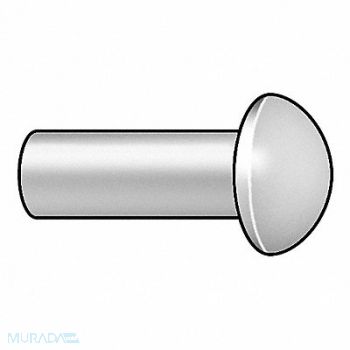 GRAINGER APPROVED Rivet Round 3/16 Dia 1 1/4 L PK50, 6KU63