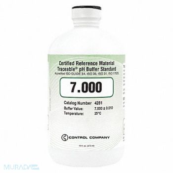 TRACEABLE pH Standard Cert. Ref Material CRM 7.000, 6KEC6