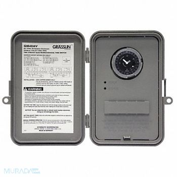 INTERMATIC Electromechanical Timer 24Hr 3R 40A, 6KFG3