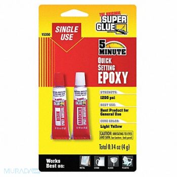SUPER GLUE Epoxy Adhesive Tube 1 1 Mix Ratio, 6KWD8