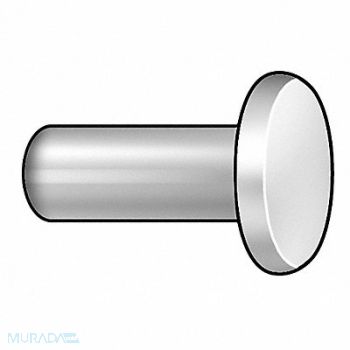 GRAINGER APPROVED Rivet Flat 1/4 Dia 1 1/2 In L PK35, 6LA59