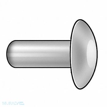 GRAINGER APPROVED Rivet Brazier 1/4 Dia 1 In L PK50, 6LB49