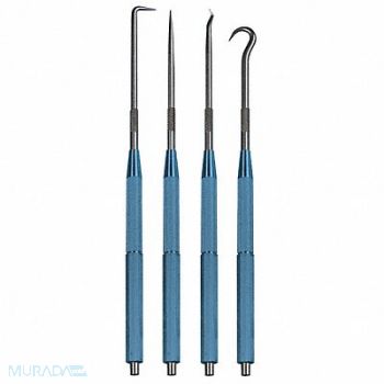 MOODY TOOL Scriber/Pick Set Magnetic Handle 4Pc, 6LET4