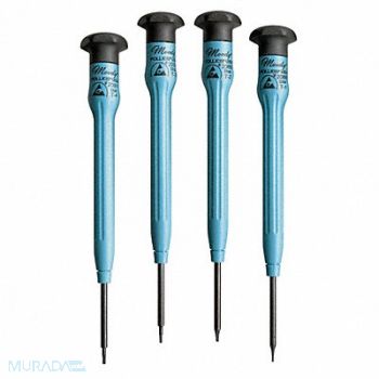 MOODY TOOL ESD Precision ScrwdrvrSt NmPcs4, 6LEU5