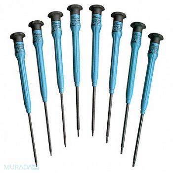 MOODY TOOL ESD Precision ScrwdrvrSt NmPcs8, 6LEV2