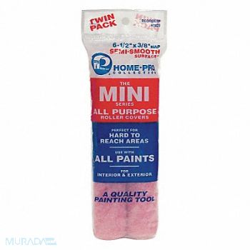 PREMIER Mini Roller Cover 6 1/2 L 3/8 Nap PK2, 6LFG6