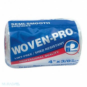 PREMIER Paint Roller Cover 4 L 3/8 Nap Woven, 6LFH4