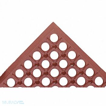 NOTRAX Drainage Mat Red wBlkBrdr 3 ft.x5 ft., 6LUL5