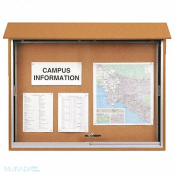 UNITED VISUAL PRODUCTS Enclosed Bulletin Board Tack 36 x45, 6LUW4