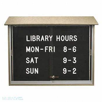 UNITED VISUAL PRODUCTS Enclosed Bulletin Board Letter 45 x30, 6LUW8