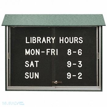 UNITED VISUAL PRODUCTS Enclosed Bulletin Board Letter 30 x45, 6LUW9
