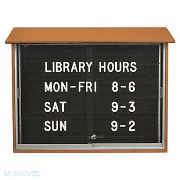 UNITED VISUAL PRODUCTS Enclosed Bulletin Board Letter 36 x45, 6LUX0