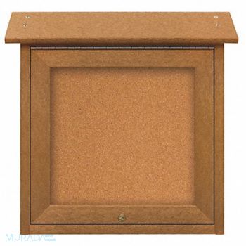 UNITED VISUAL PRODUCTS Enclosed Bulletin Board Tack 18 x18, 6LVC5