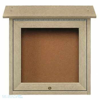 UNITED VISUAL PRODUCTS Enclosed Bulletin Board Tack 18 x18, 6LVC6