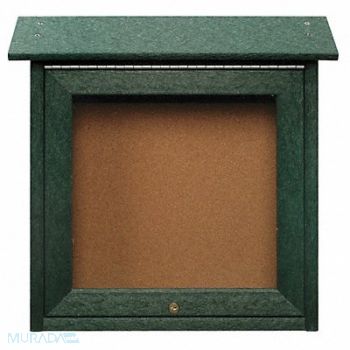 UNITED VISUAL PRODUCTS Enclosed Bulletin Board Tack 18 x18, 6LVC7