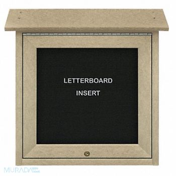 UNITED VISUAL PRODUCTS Enclosed Bulletin Board Letter 18 x18, 6LVD2