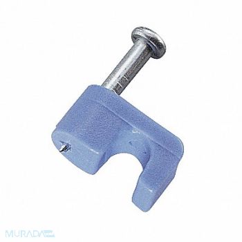 GARDNER BENDER Cable Staple 1/4 Plastic Cat3 5 Pk25, 6LVH0