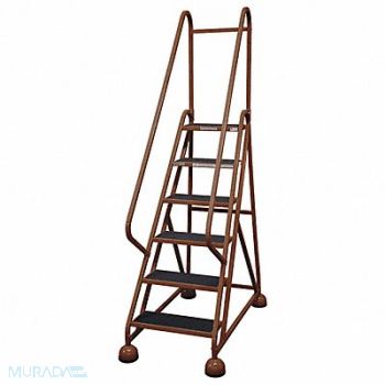 COTTERMAN D5248 Rolling Ladder Hndrl Platfm 54 In H, 6LYG3