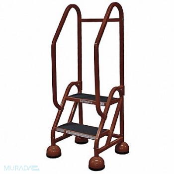 COTTERMAN D5264 Rolling Ladder Hndrl Platfm 18 In H, 6LYH8