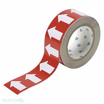 BRADY D3613 Pipe Marking Tape Red 2in W 90ft Roll L, 6M868