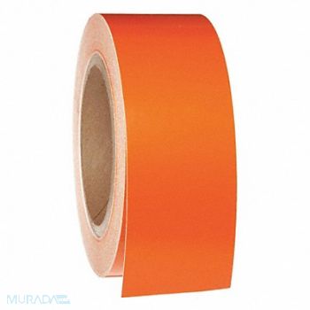 BRADY D3616 Pipe Marking Tape Orng 2in W 90ft Roll L, 6M874