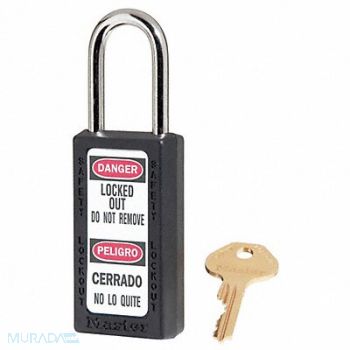 MASTER LOCK D5327 Lockout Padlock KA Black 3 H PK3, 6MCE3