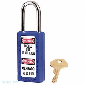 MASTER LOCK D5327 Lockout Padlock KA Blue 3 H PK3, 6MCE4