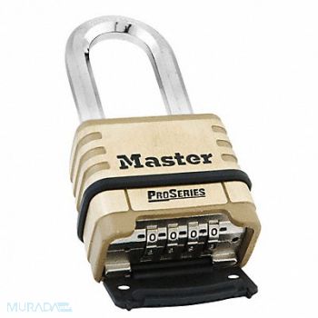MASTER LOCK Combination Padlock 1 15/16in Rectgle, 6MCR1