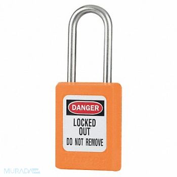 MASTER LOCK Lockout Padlock KA Orange 1-13/16 H PK6, 6MDC0