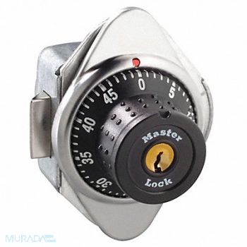 MASTER LOCK Built In Locker Lock 2 7/8 in Dial Black, 6MCV6