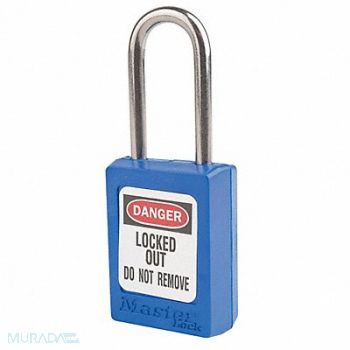 MASTER LOCK Lockout Padlock KA Blue 1-13/16 H PK12, 6MCZ0