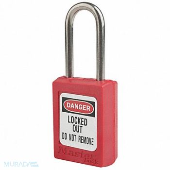 MASTER LOCK Lockout Padlock KA Red 1-13/16 H PK12, 6MCZ4