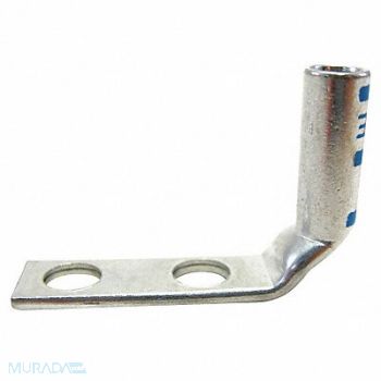 THOMAS BETTS TwoHoleLugCmprsnConn Long Blue 24, 6MFT7