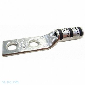 THOMAS BETTS TwoHoleLugCmprsnConn Long Brown 33, 6MFV0