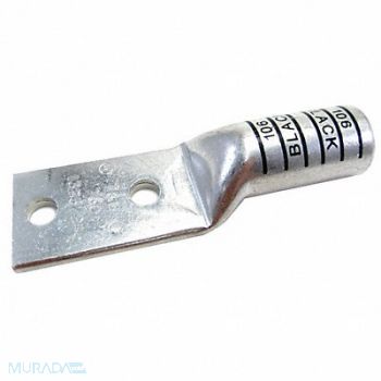 THOMAS BETTS TwoHoleLugCmprsnConn Long Black 106, 6MFW1