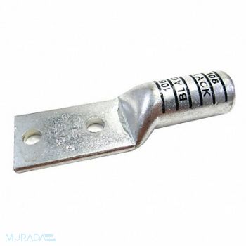 THOMAS BETTS TwoHoleLugCmprsnConn Long Black 106, 6MFW2