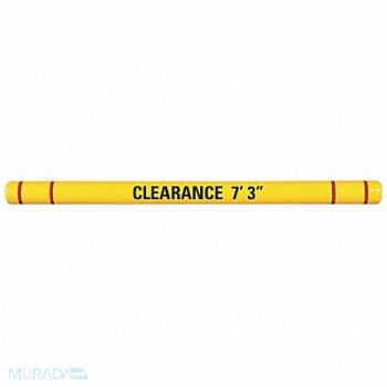 GRAINGER APPROVED Clearance Bar with Graphics 7-3/8 In Dia, 6MGV8