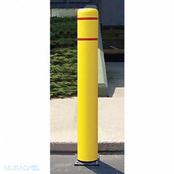 POST GUARD Flexible Bollard Fold Down 7-7/16, 6MGW3