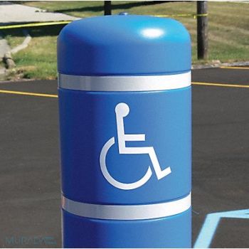 POST GUARD ADA Logo Decal 5x5 White Vinyl, 6MGX2