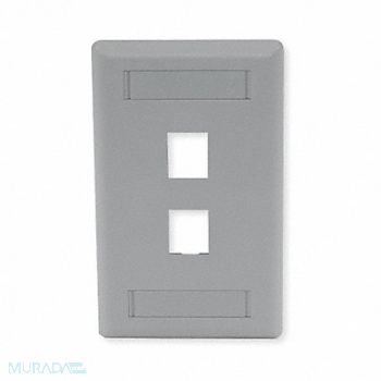 HUBBELL PREMISE WIRING Faceplate 2 Port, 6MH79