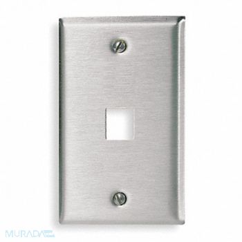 HUBBELL PREMISE WIRING Faceplate 1 Port, 6MK51
