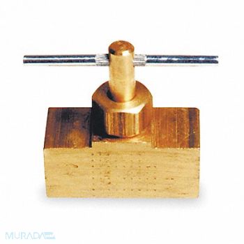 GRAINGER APPROVED Needle Valve Straight Brass 1/4 In., 6MN30