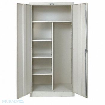 HALLOWELL K4186 Storage Cabinet 78 x36 x24 Tan 4Shlv, 6MNZ3