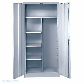 HALLOWELL Storage Cabinet 78 x36 x18 LtGry 4Shlv, 6MPA4