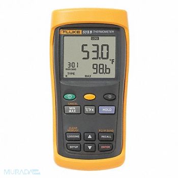 FLUKE Thermocouple Thermometer 1 Input, 6MRN2