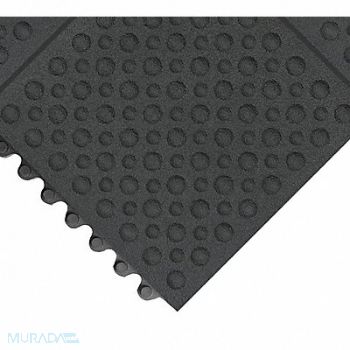 NOTRAX Antifatigue Mat Black 3ft. x 3ft., 6MRU5