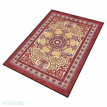 NOTRAX Carpeted Entrance Mat Burgundy 3ft.x5ft., 6MRV5