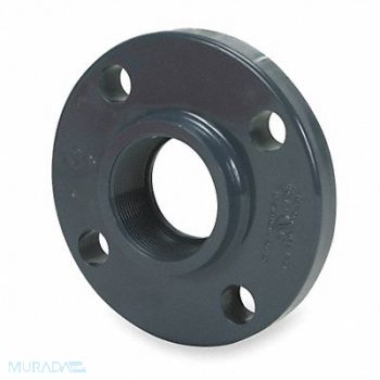 GRAINGER APPROVED Flange 2 in Schedule 80 FNPT Gray, 6MV83