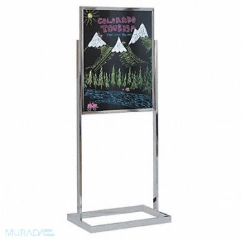 UNITED VISUAL PRODUCTS Dry Erase Board Black Dry Erase 24x36, 6MVD5