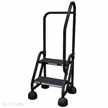 COTTERMAN D5274 Rolling Ladder Hndrl Platfm 18 In H, 6MXE5